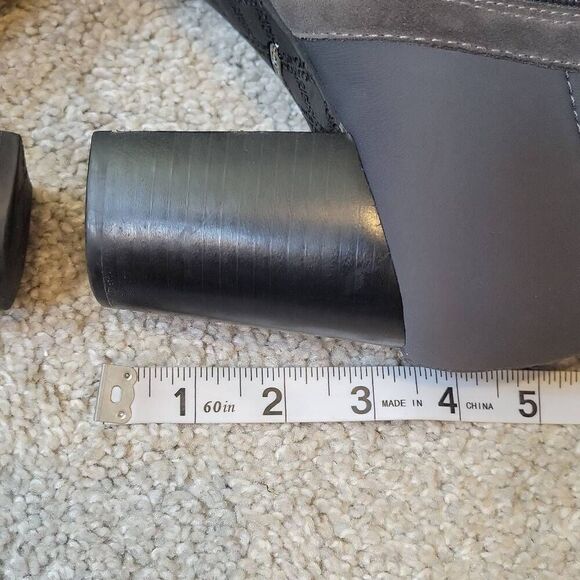 Vionic Orthaheel Perk Whitney Suede High Heel Ankle Boots Grey Size 9 - Picture 5 of 8